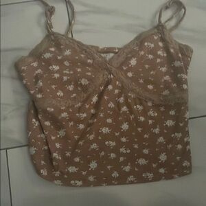 Floral Brown Women's Top